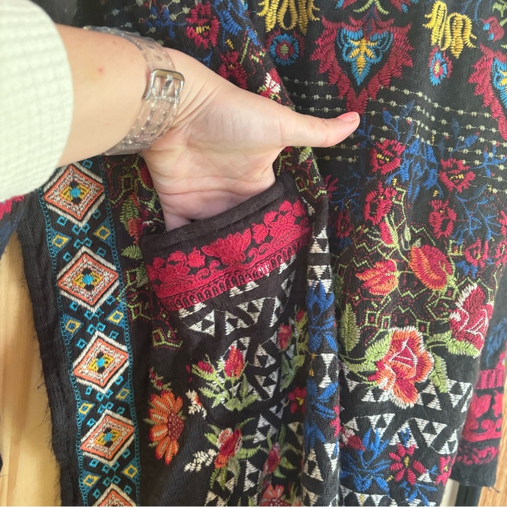 Johnny Was Multicolor Embroidered Jacket - Picture 11 of 14